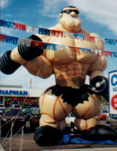 inflable publicitario - muscle, bodybuilder advertising inflatable